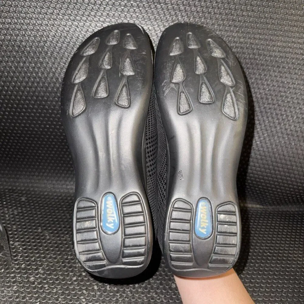Wolky Perls Dessin Black Slip On Comfort Walking Shoes Women’s Size 39 (7.5-8)